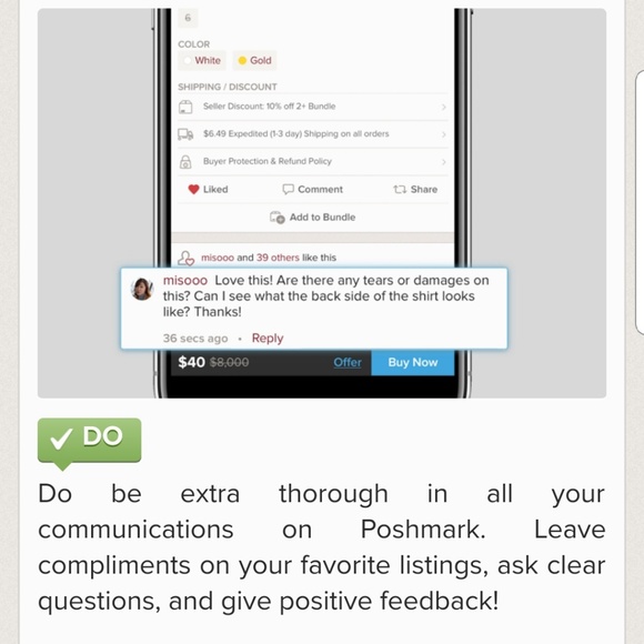 POSHMARK DO'S✔ - Picture 4 of 8